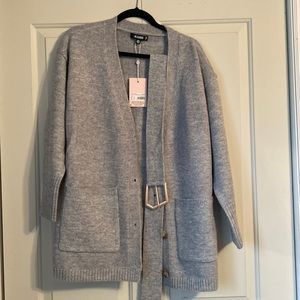 Missguided Belted Longline Cardigan